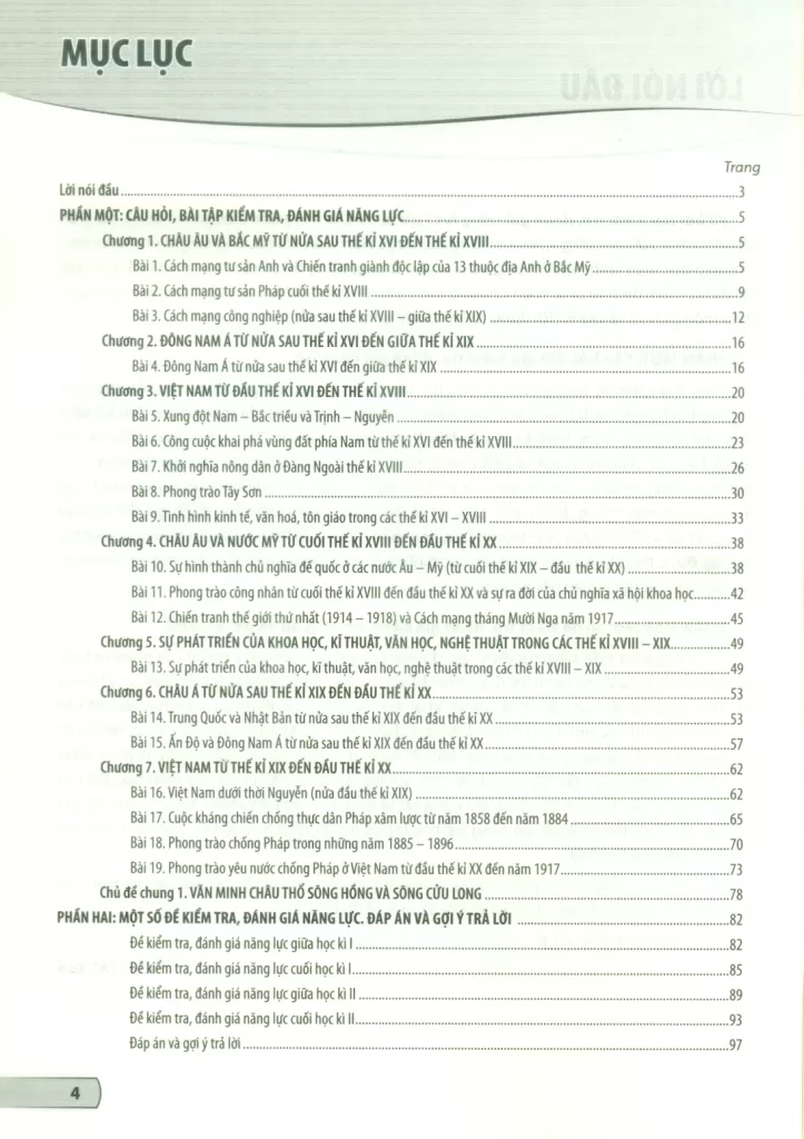 VỞ BÀI TẬP KIỂM TRA, ĐÁNH GIÁ NĂNG LỰC LỊCH SỬ VÀ ĐỊA LÍ LỚP 8 - PHẦN ĐỊA LÍ (Sử dụng cho SGK Kết nối tri thức, Chân trời sáng tạo)